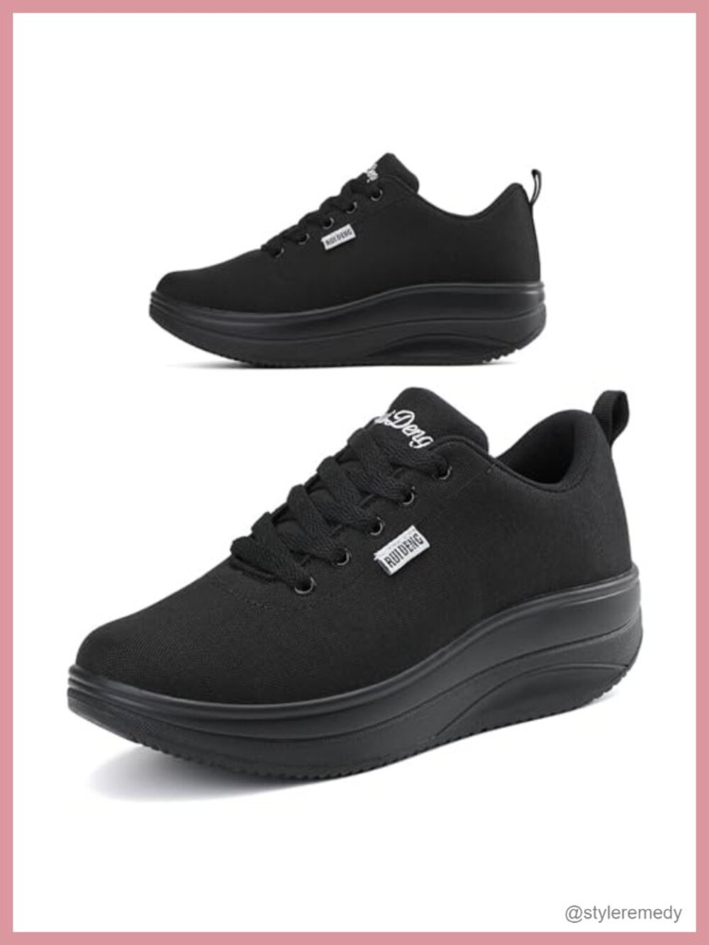 Women's Slip Resistant Platform Sneakers Comfortable Walking Shoes Cushioned